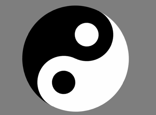 ppt怎么制作旋转的八卦太极图动画效果?