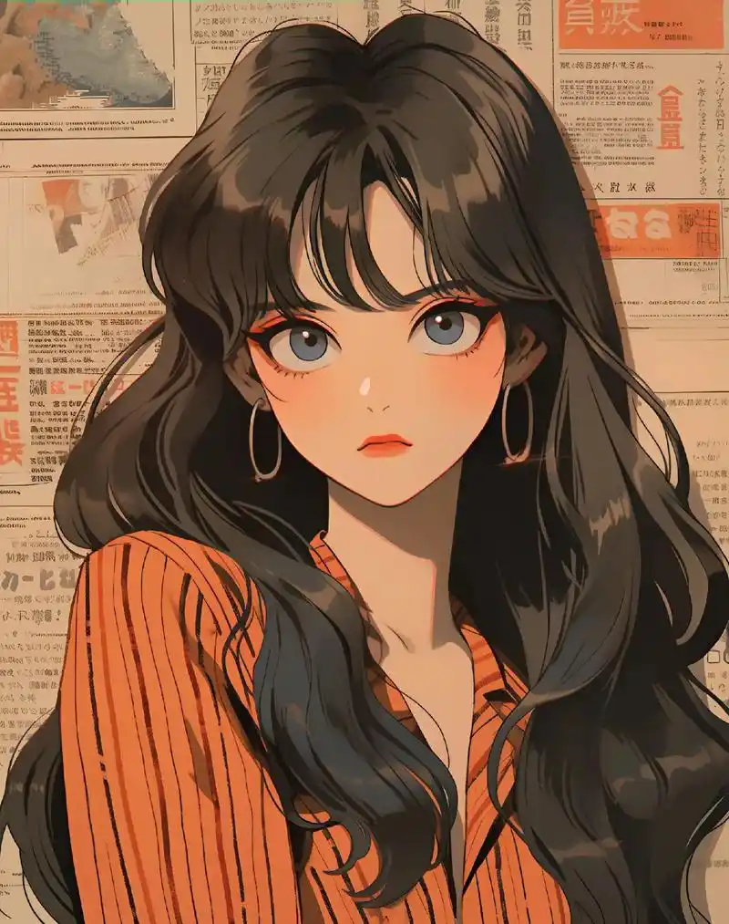 复古旧漫 | 港风女孩.#旧漫头像 #优质头像 #动漫女头  - 抖音