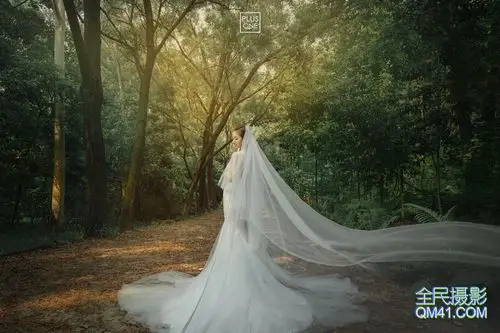 森林系婚纱照