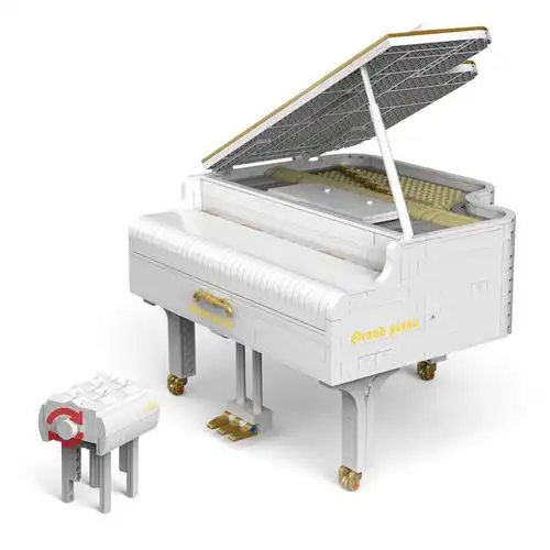 乐高钢琴信宇积木拼装模型弹奏音乐情人节成年建构