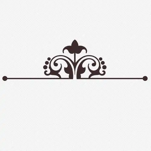 黑色欧式花纹边框元素素材png格式_设计素材免费下载_vrf高清图片4007