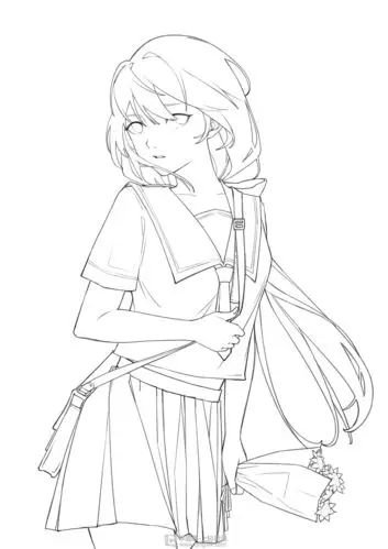 《人物构图练习—动漫插画构图提升训练》by sin