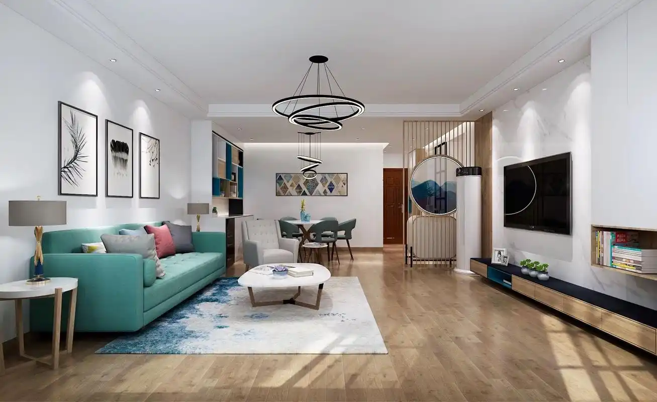 【东易日盛】120㎡北欧风格三居室装修效果图