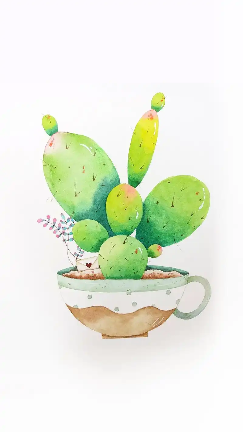 小清新水彩手绘手机壁纸