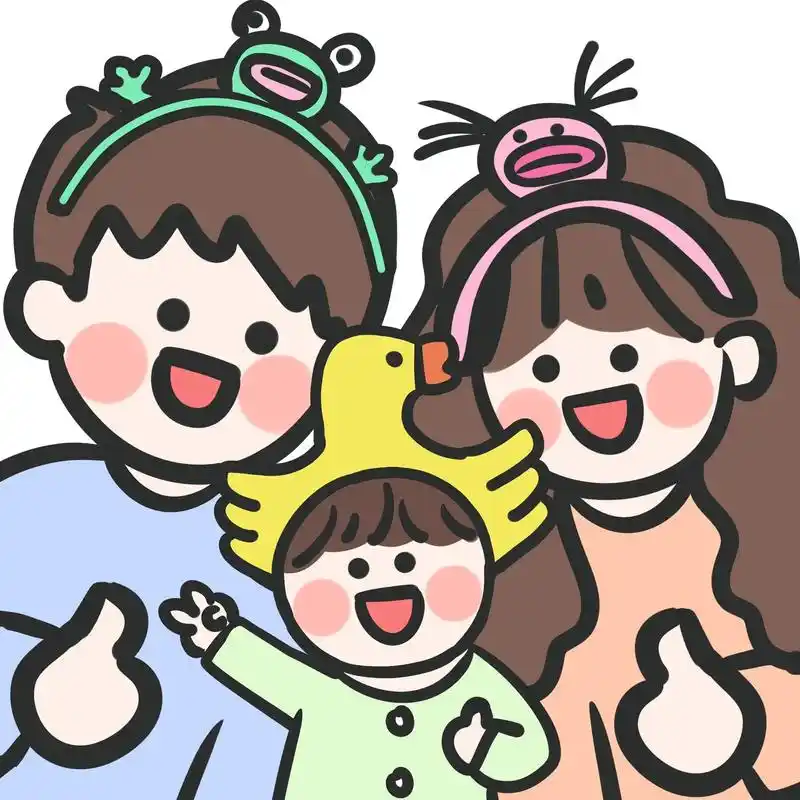 原创|春日小头像合集91.属于我们一家三口的小浪漫91 #萌 - 抖音