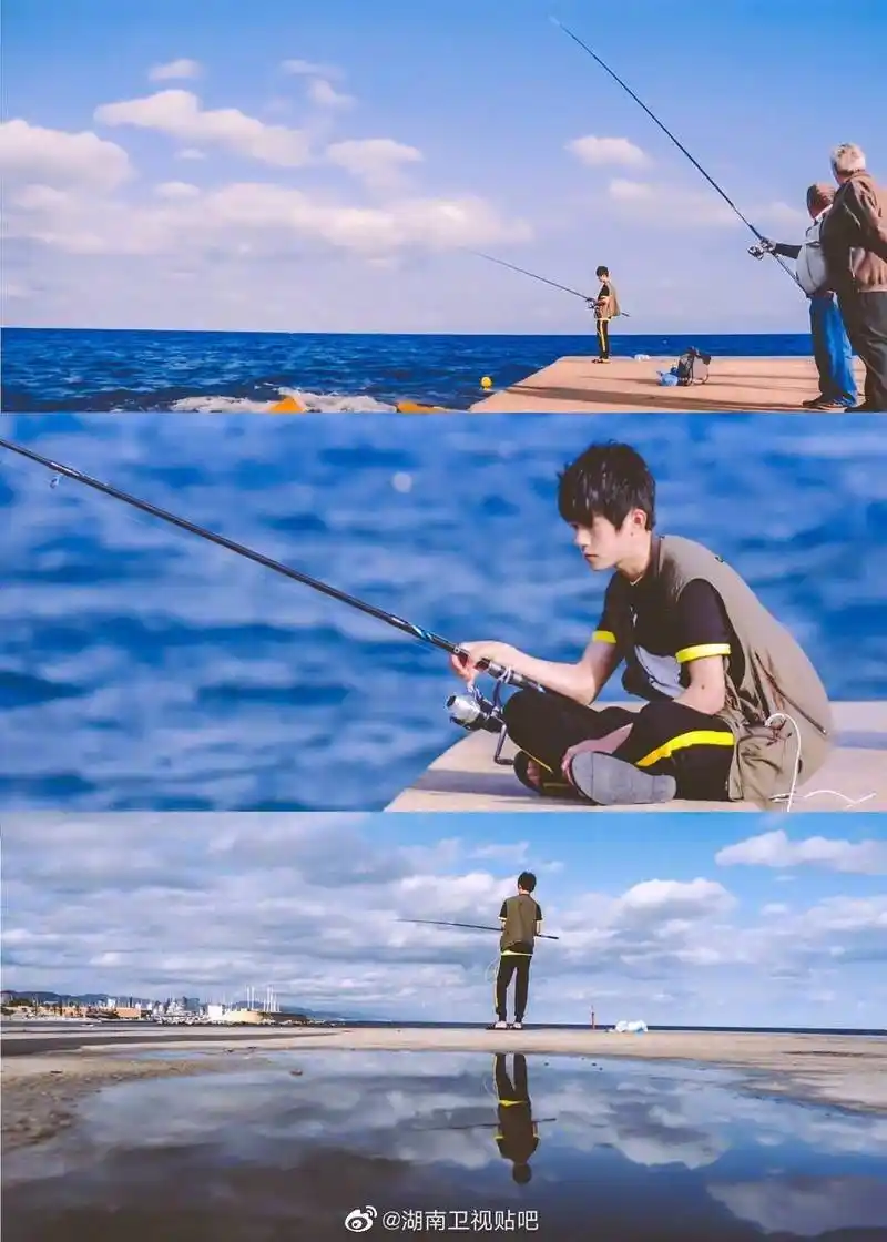 [tfboys][分享]200619 易烊千玺钓鱼合集,一起来河边垂钓吧