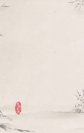 中国风仙鹤水墨画动态海报gif动图背景