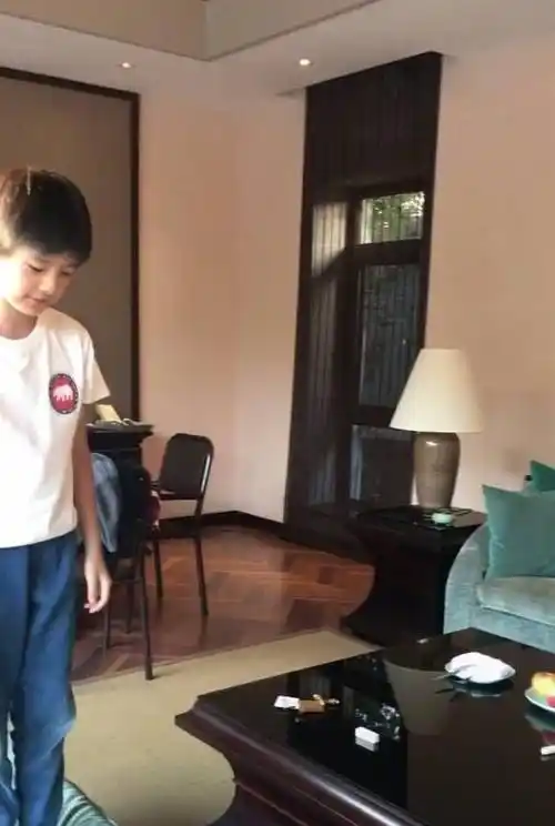 原创董洁儿子近照曝光9岁的顶顶清秀帅气越长越像潘粤明