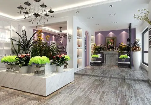 鲜花店如何装修效果图鲜花店装修墙面效果图