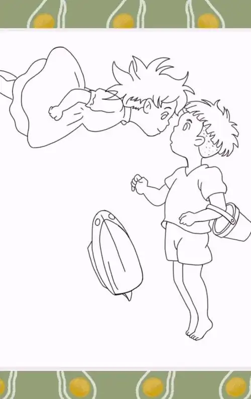 宫崎骏——《悬崖上的金鱼姬》勾线篇