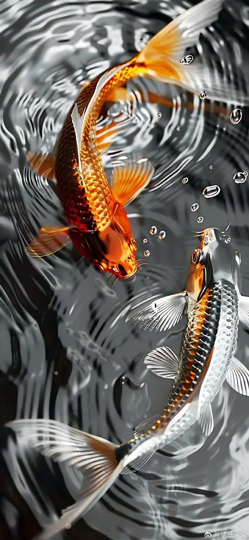 如鱼得水~ 吸金旋涡招财锦鲤壁纸