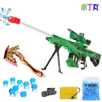 万童乐 巴雷特极光水弹枪儿童玩具枪狙击枪电动连发水晶弹枪可发射