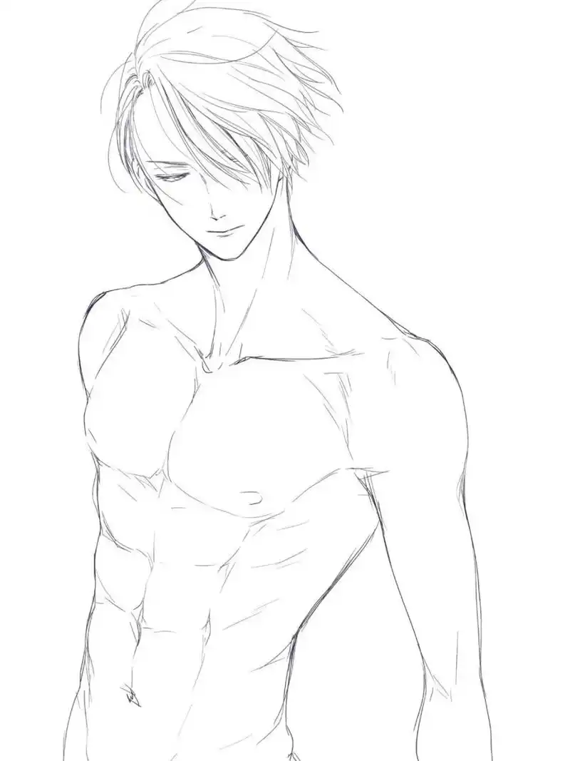 【绘画参考】男性腹肌参考,满满的暴力美学 94没错我就是馋他身子