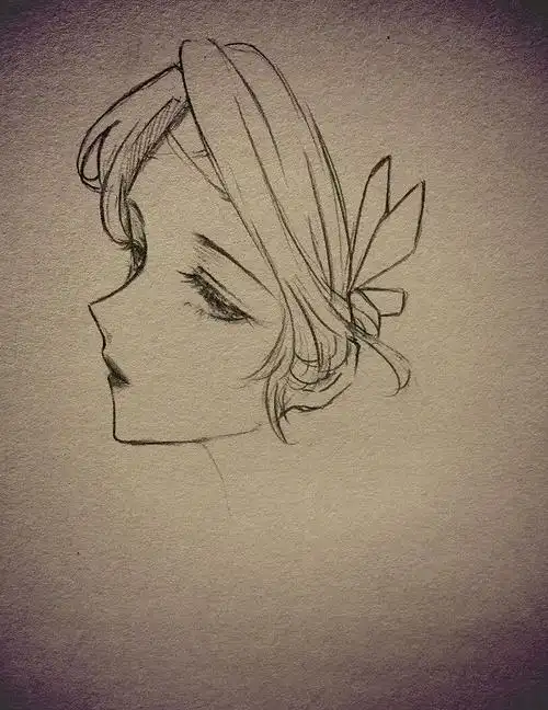 动漫侧脸女孩手绘指南 想学习如何画出迷人的动漫侧脸女孩吗?