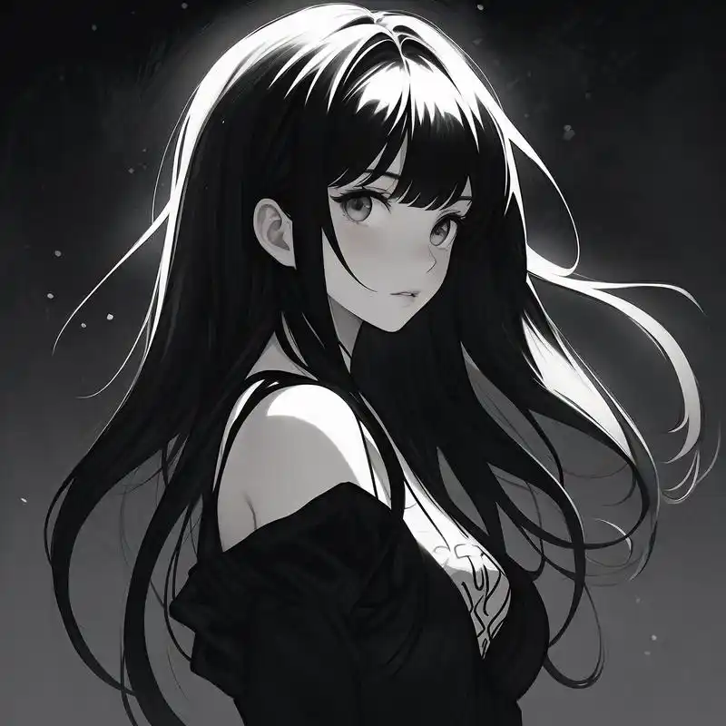黑色系高冷女生头像,超a超飒99