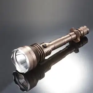 正品双童3207铝合金强光手电筒creeled远射王女性防身可充电直销