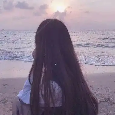 中长发背影头像女生 唯美漂亮长发背影女生头像(3)