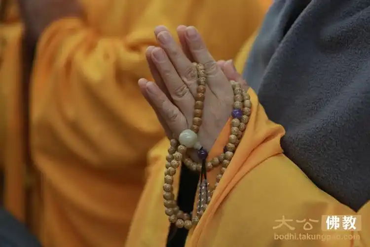 学生双手合十,透露一颗虔诚之心.