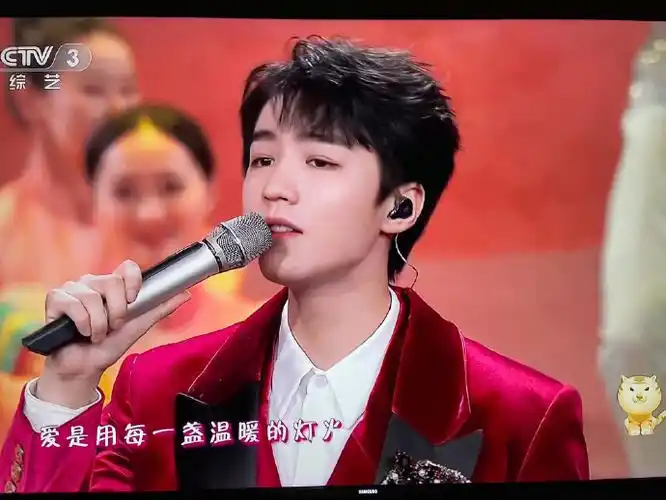 tfboys都这么大了#  记录一些长大后央视春晚镜头下的大帅哥王俊凯