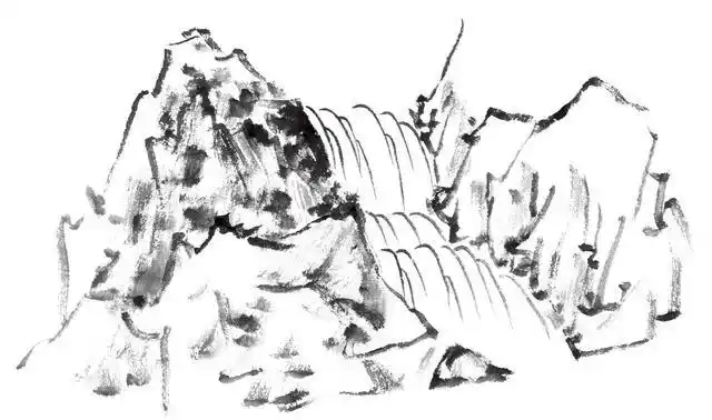教你3种常见泉水画法,适合0基础临摹学习,收藏