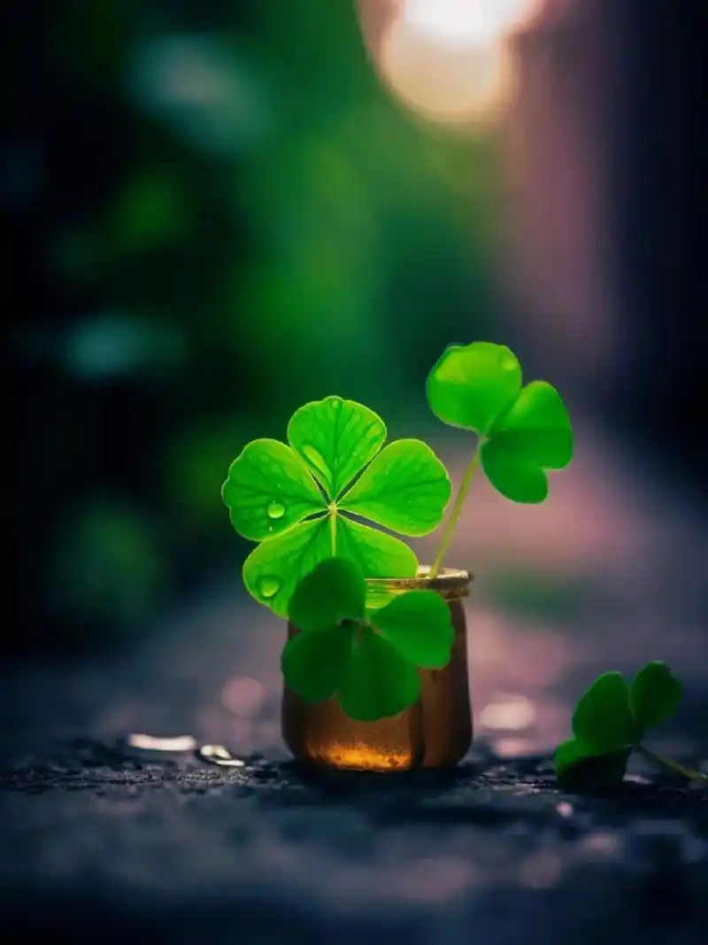 幸运四叶草,好运连连来