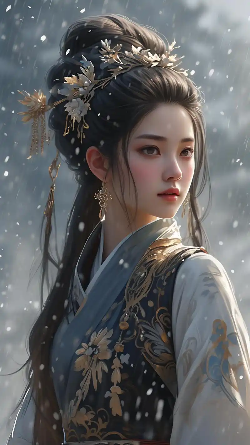 94霸气高冷女生黑色背景壁纸91 高冷的女生在黑色背景下更显得