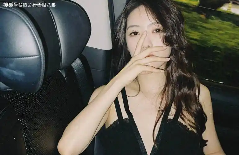 蔡文静晒车内写真,一袭深v吊带裙秀迷人锁骨,波浪卷发韵味十足_照片
