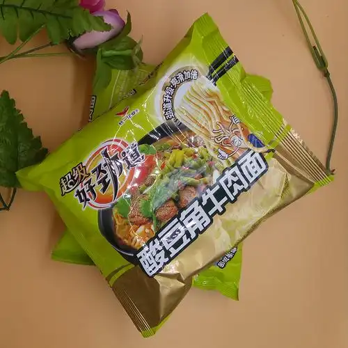 统一好劲道方便面酸豆角牛肉味速食泡面104g*21袋装整箱批