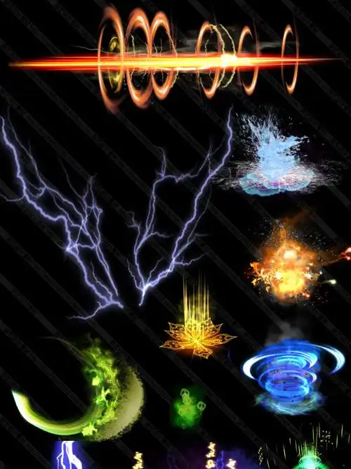 游戏特效素材/中国古风魔法技能特效连帧序列/法术光效序列帧png