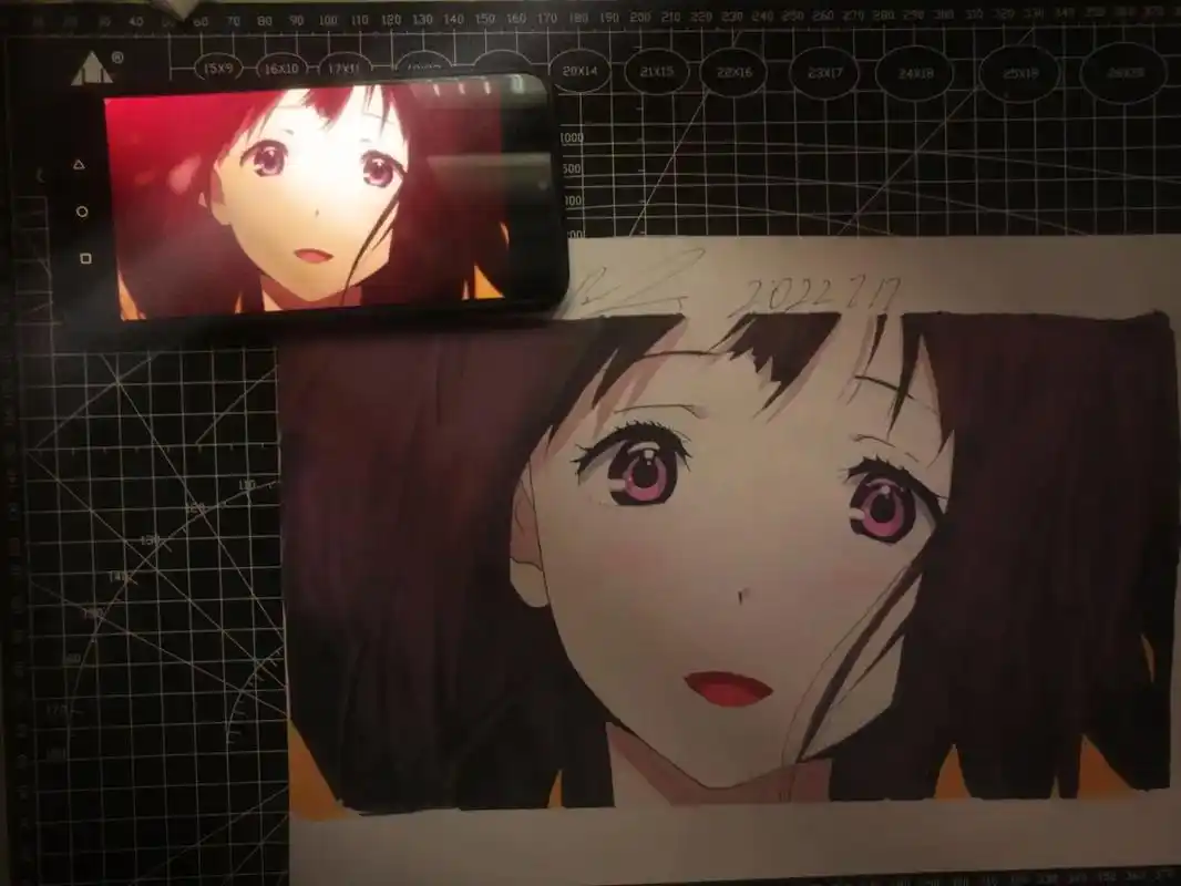 入坑番—《冰菓》,结局很好,但还是很遗.#绘画过程 #临摹  - 抖音