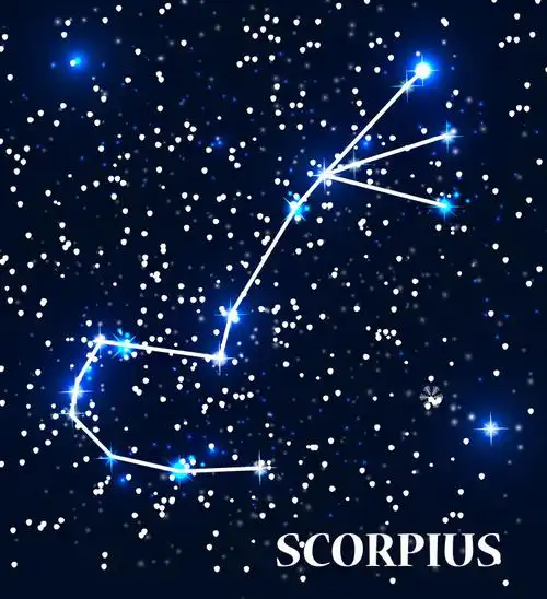 创意矢量天蝎座星座设计插图