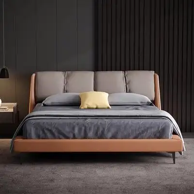 吉斯18米现代简约主卧双人床婚床15米北欧大气软包布床布艺床