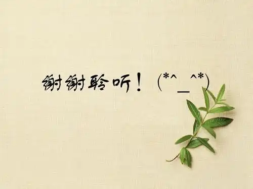 谢谢聆听!(*^__^*)