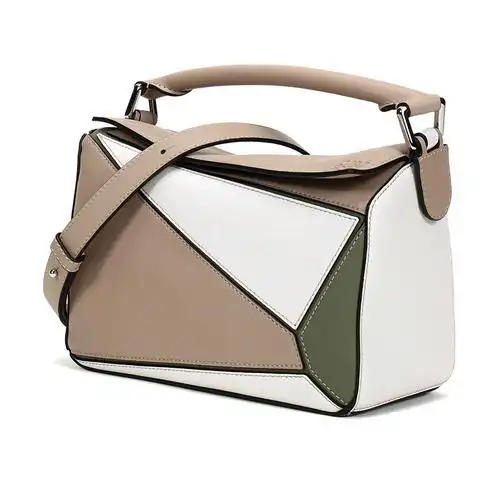loewe/罗意威 女士puzzle系列牛皮几何手袋手提单肩斜挎包小号 a510s
