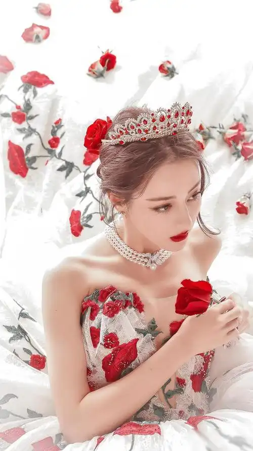 迪丽热巴不小心踩到长裙太尴尬,下意识的动作却俏皮优雅,美翻天|礼服