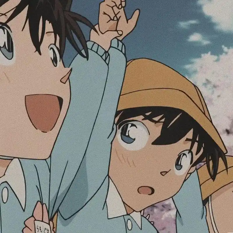 工藤新一和小兰幼儿园时头像 - 抖音