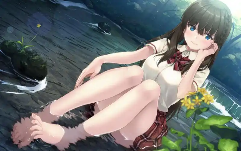 二次元性感美腿动漫美女壁纸(1/11)