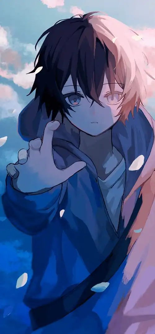 卫衣男子插画特辑 -_壁纸_手机_背景图