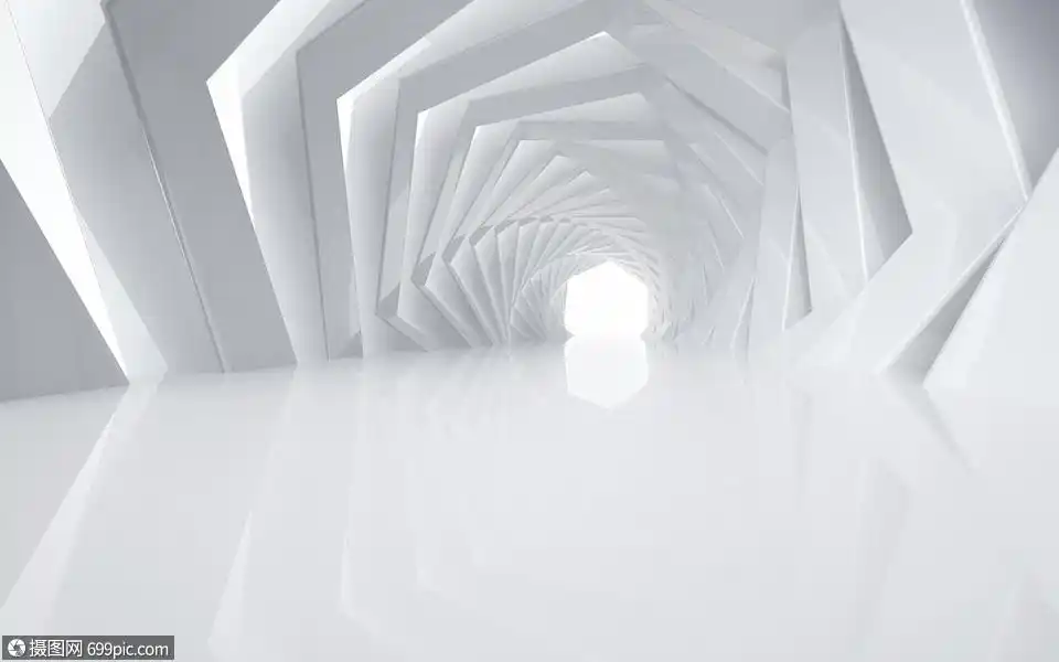 3d建筑空间商务立体