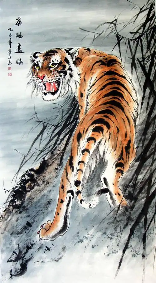 适合属虎人的山水画 适合属虎人的山水画头像