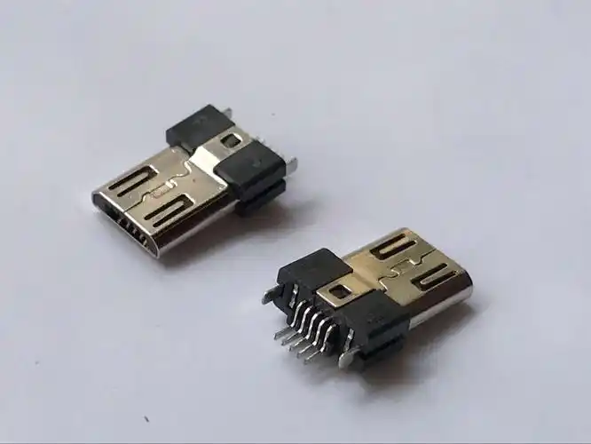 micro 公头 贴片贴板smt式micro插头 手机连接器 micro短体批发
