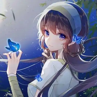 念七动漫卡通手绘女生精致优雅头像