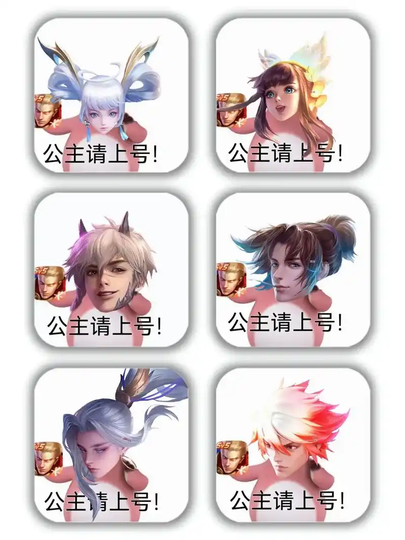 王者荣耀公主请上号表情包