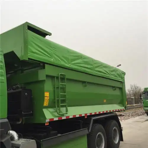 自卸车自动卷篷工程车卷筒式篷布