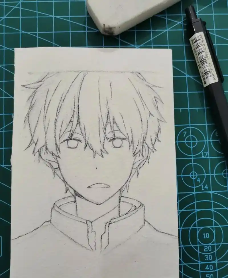 手绘 折木奉太郎#手绘 #日常瞎画 #黎元子  - 抖音