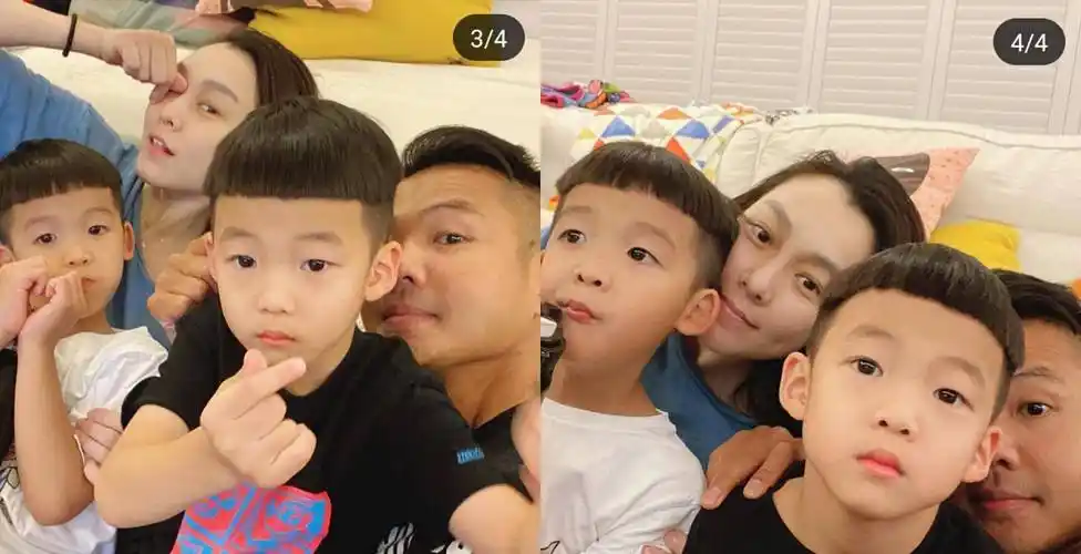 原创范玮琪和儿子玩自拍飞飞翔翔比心有镜头感豪宅内景曝光