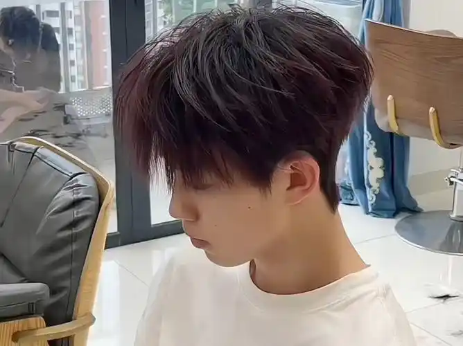 93不用打理的男生发型微分碎盖整体自然蓬松【烫型不烫卷】气垫烫来