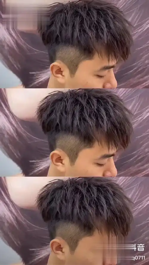 最潮款碎盖 佛山 男士发型 林sir 易打理 摩根碎盖 凌乱的头发 摩根烫