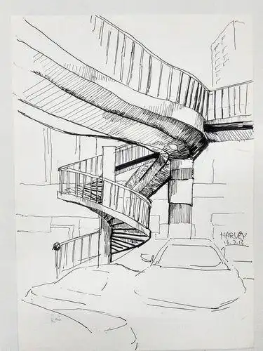 天桥简笔画 人行天桥简笔画