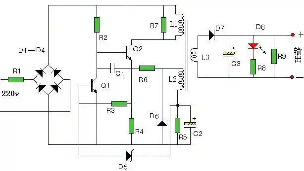 手机电池充电器电路图